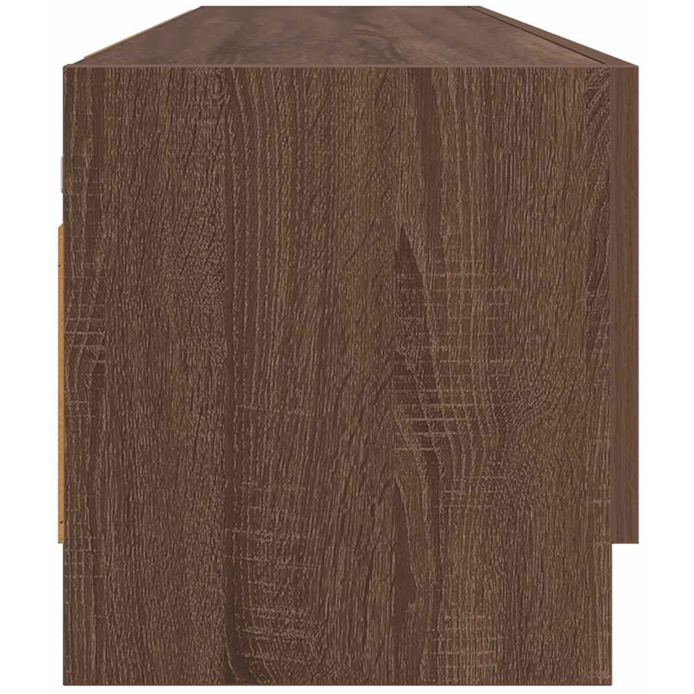 vidaXL Single Flap Door Brown Oak Wardrobe with Hanger Bar Image 6