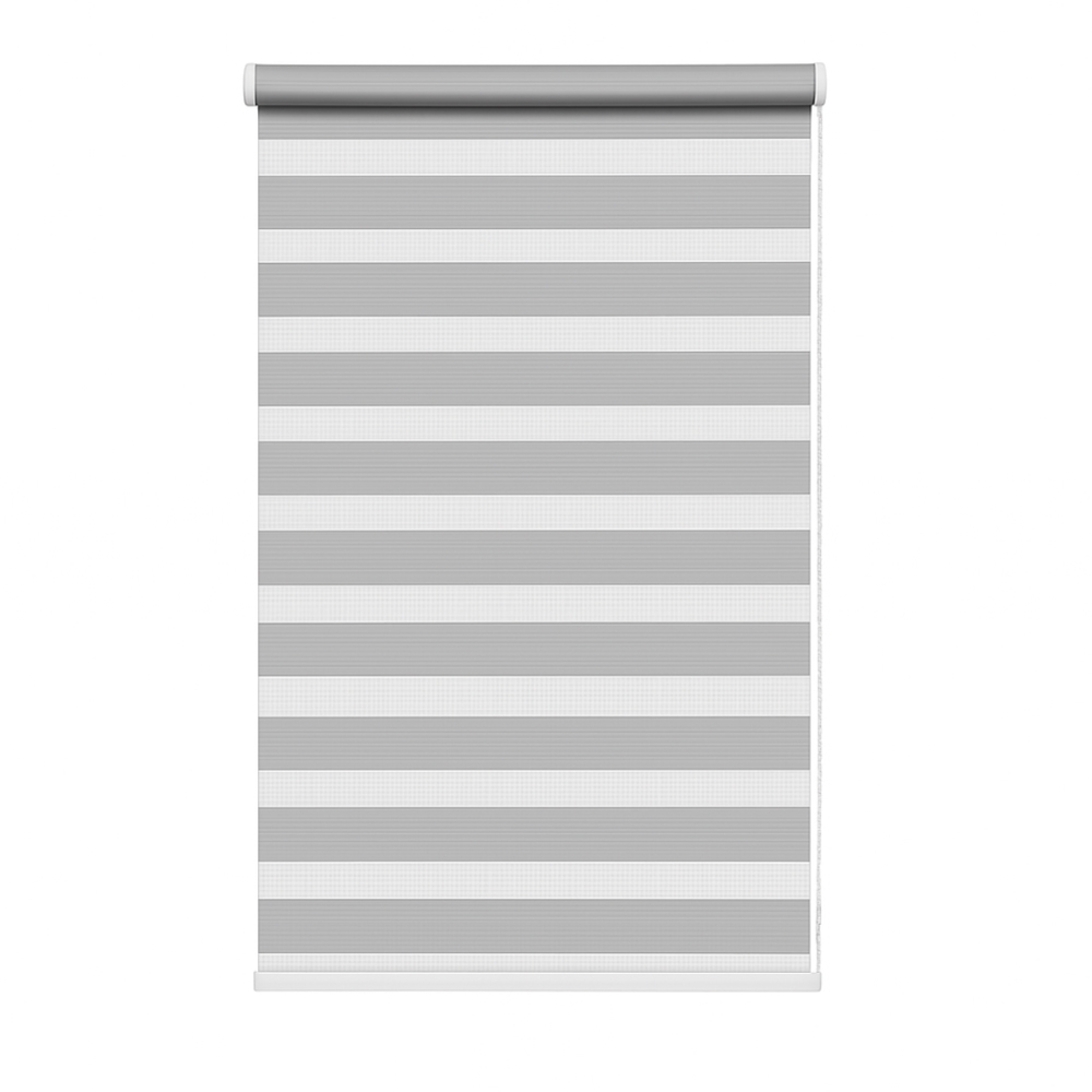 New Edge Blinds Silver Day and Night Zebra Roller Blind 105cm Image 2