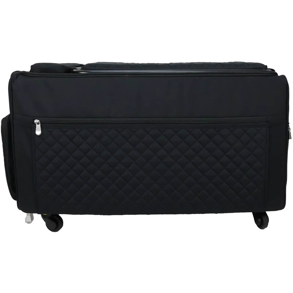 Everything Mary EVM14467-1 Quilted Black Collapsible Rolling Sewing Machine Case 71 x 35 x 36cm Image 2
