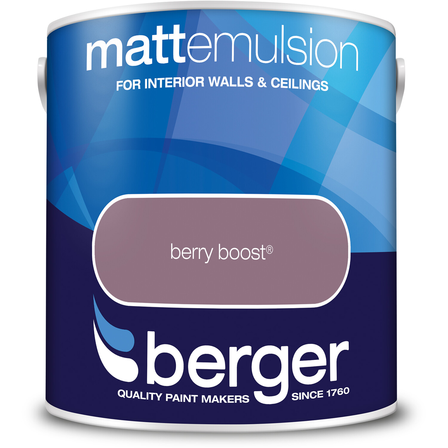 Berger Walls & Ceilings Berry Boost Matt Emulsion Paint 2.5L Image 2