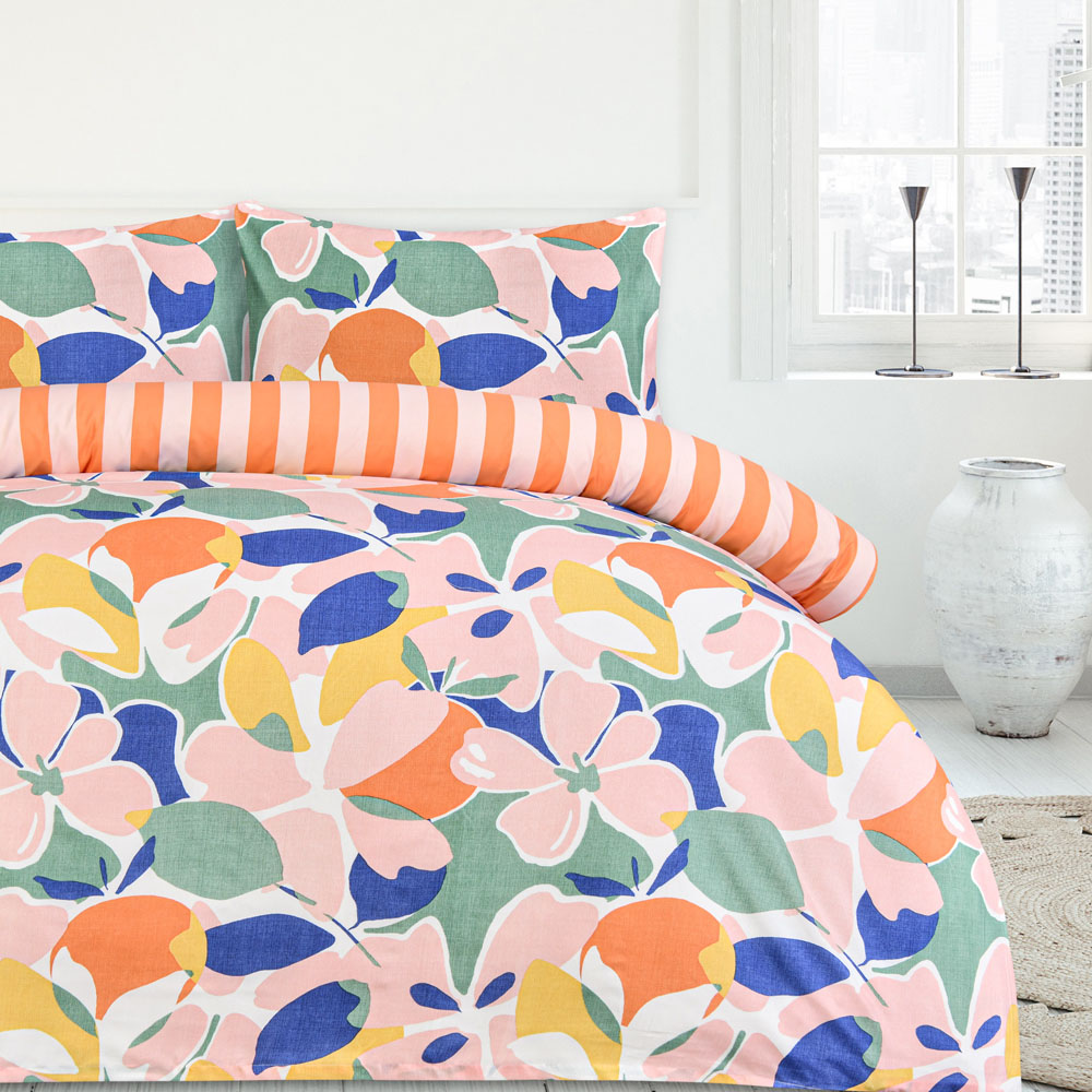 Smart Living Double Abstract Floral Duvet Cover Set Image 4