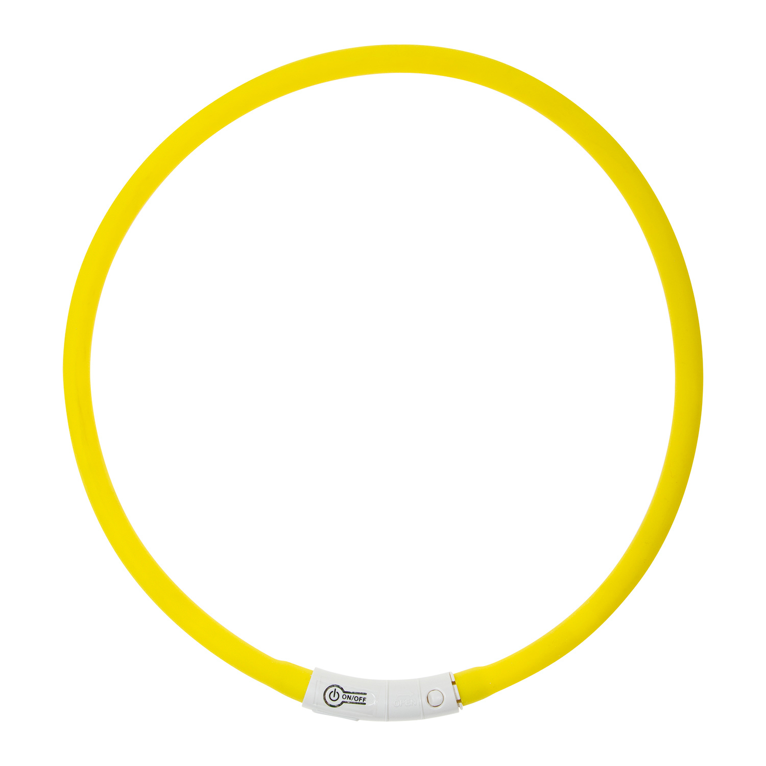 Clever Paws USB Rechargeable Flashing Pet Halo - Yellow Image
