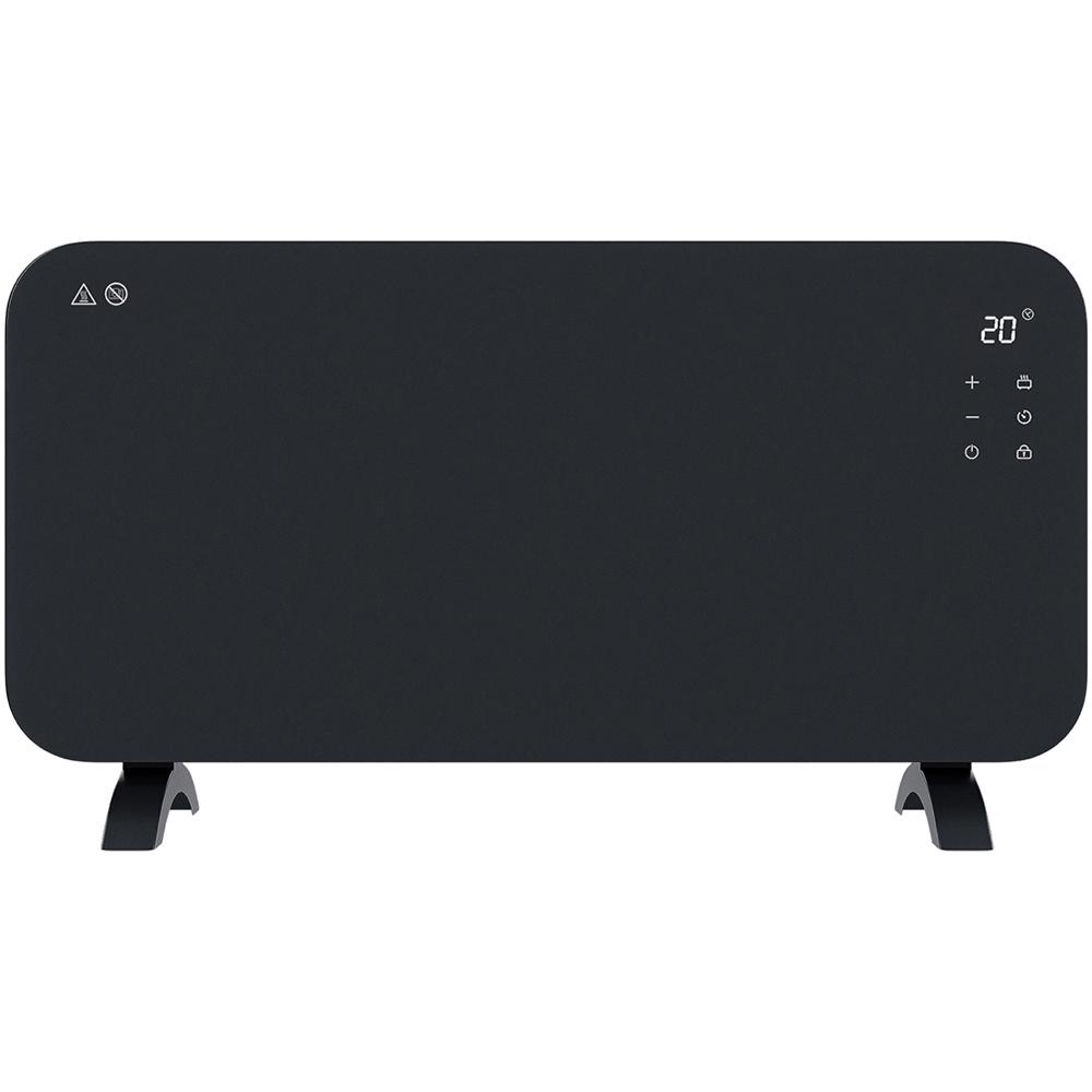 TCP Smart Charcoal Grey Glass Panel Heater with Energy Monitoring 2000W Image 1