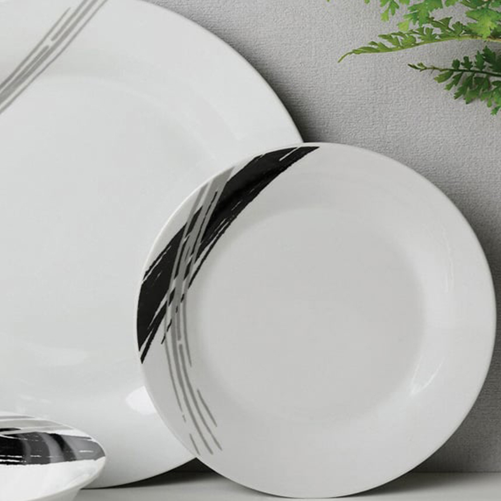 Stria White 12 Piece Dinner Set Image 5