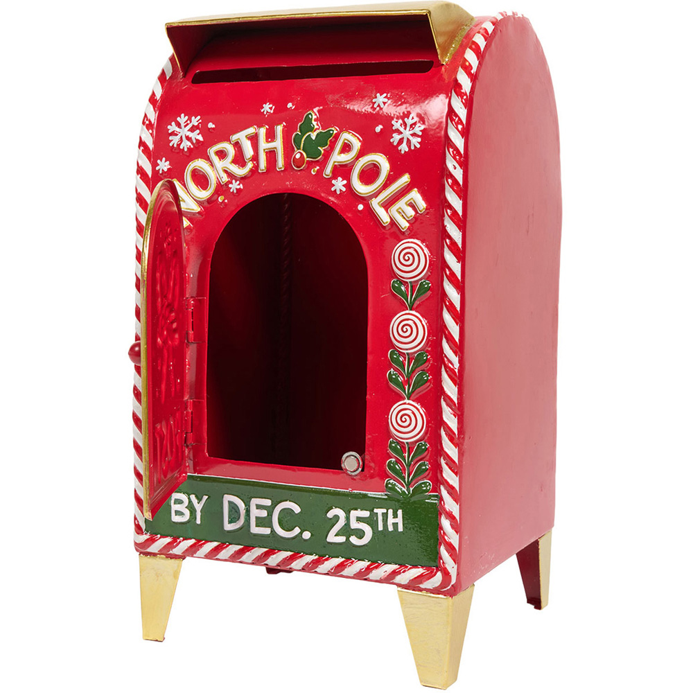 Metal North Pole Post Box Decoration Image 3