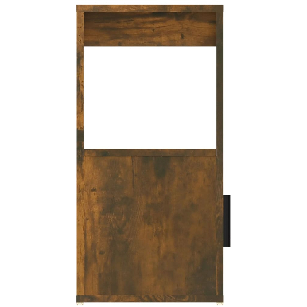 vidaXL 2 Door Single Shelf Smoked Oak Sideboard Image 8