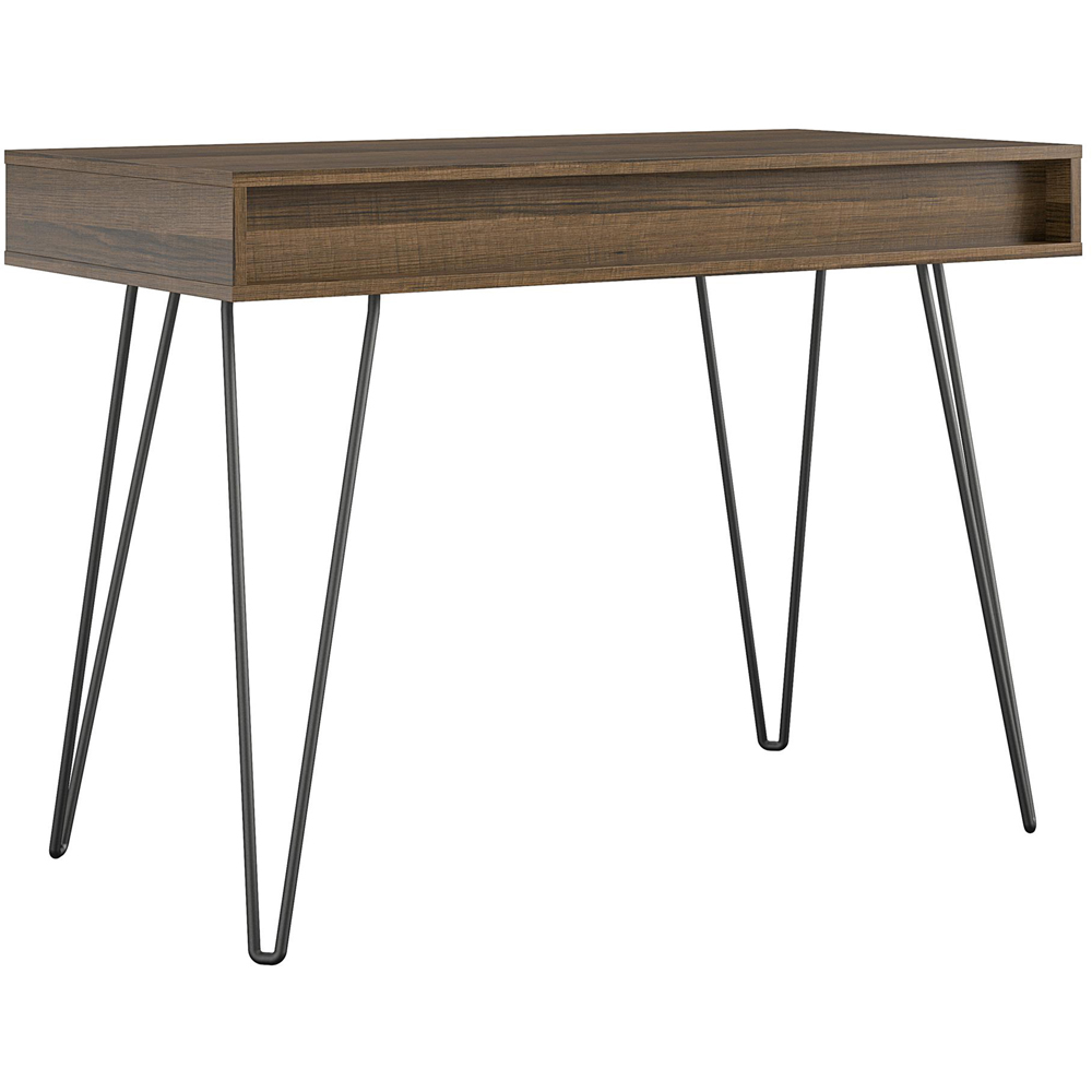Novogratz Harmony Single Drawer Laptop Desk Oak and Grey Image 5