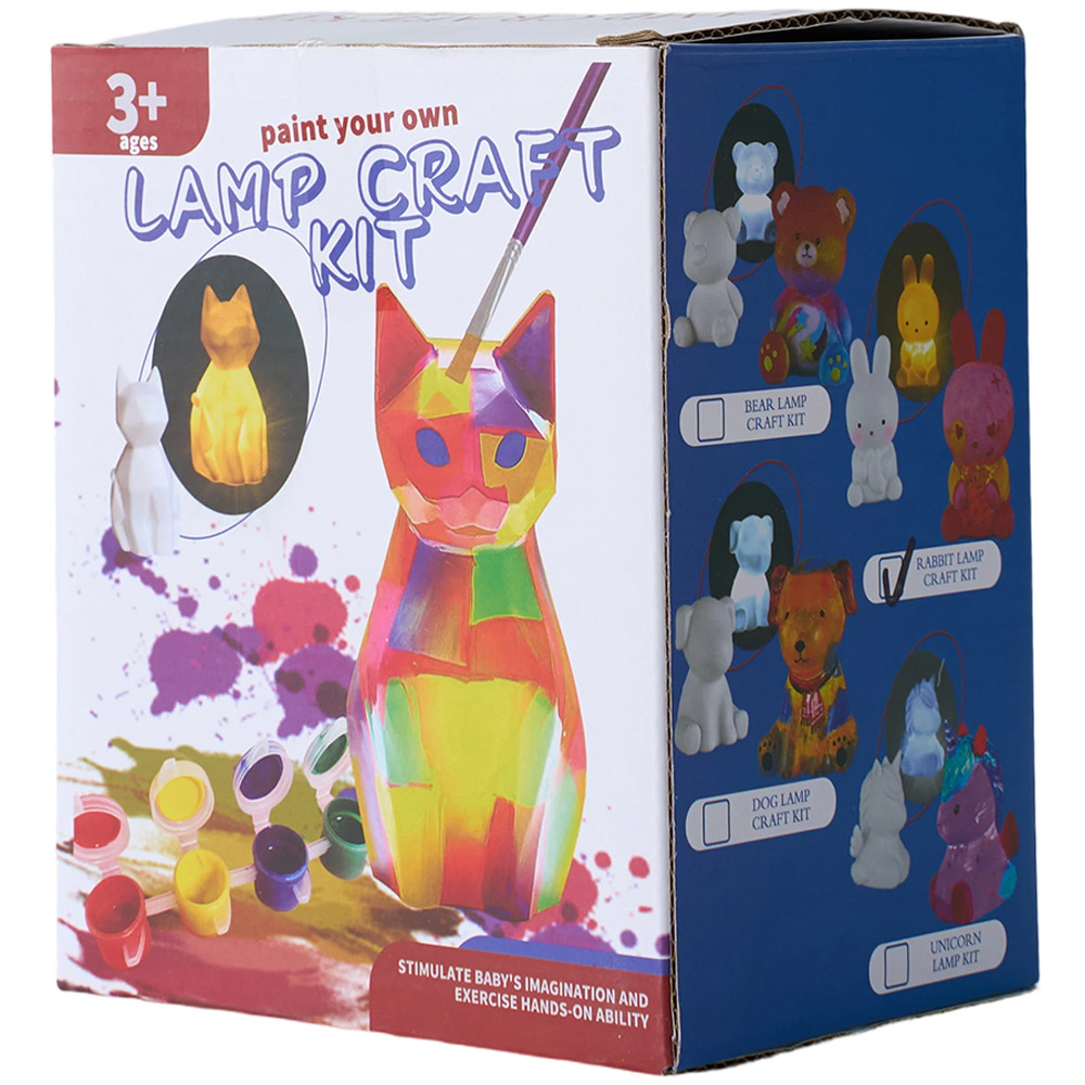 H&O Direct Kids Paint Your Own Bunny Night Light Kit Image 5