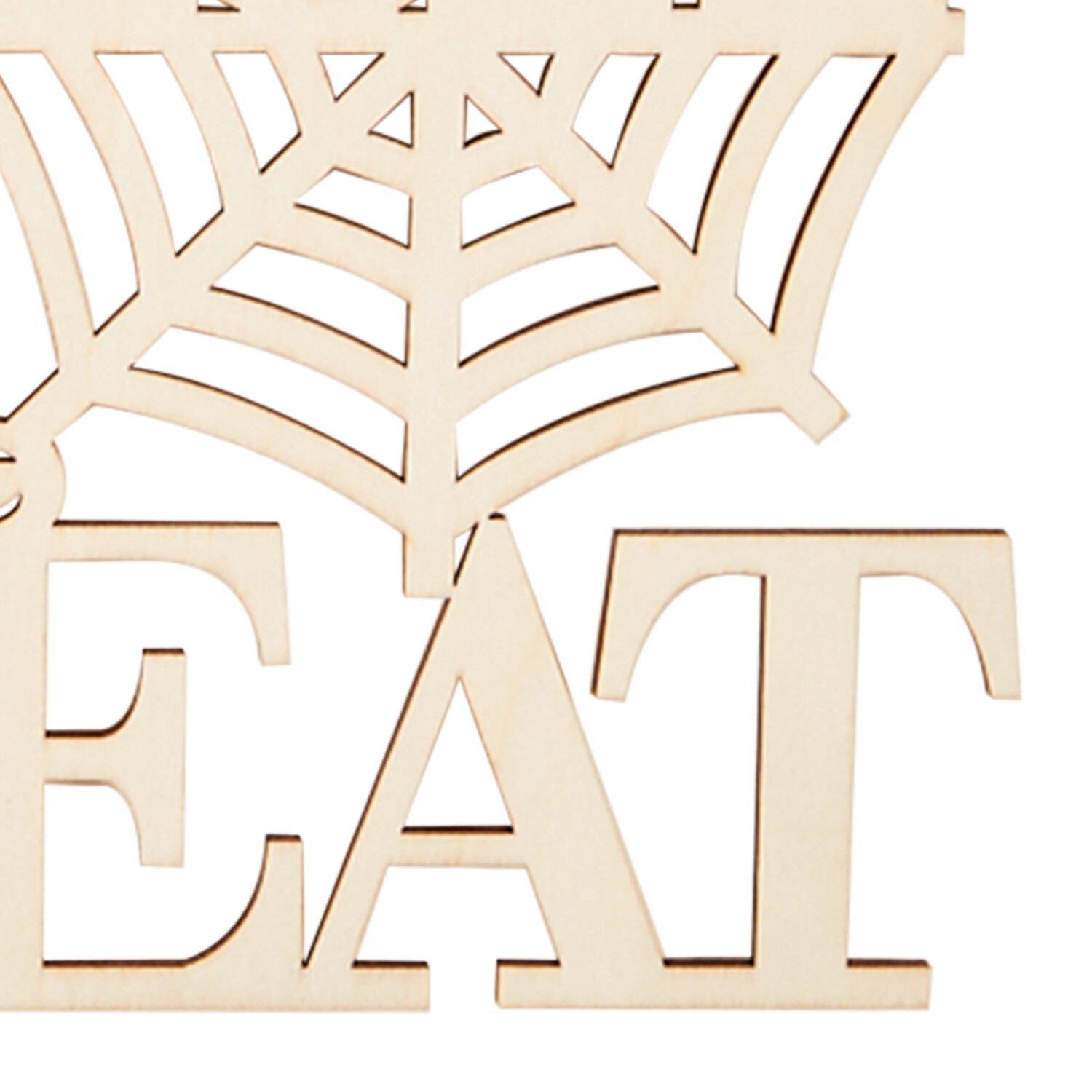 Decorate Your Own Halloween Trick or Treat Sign - Natural Wood Image 3