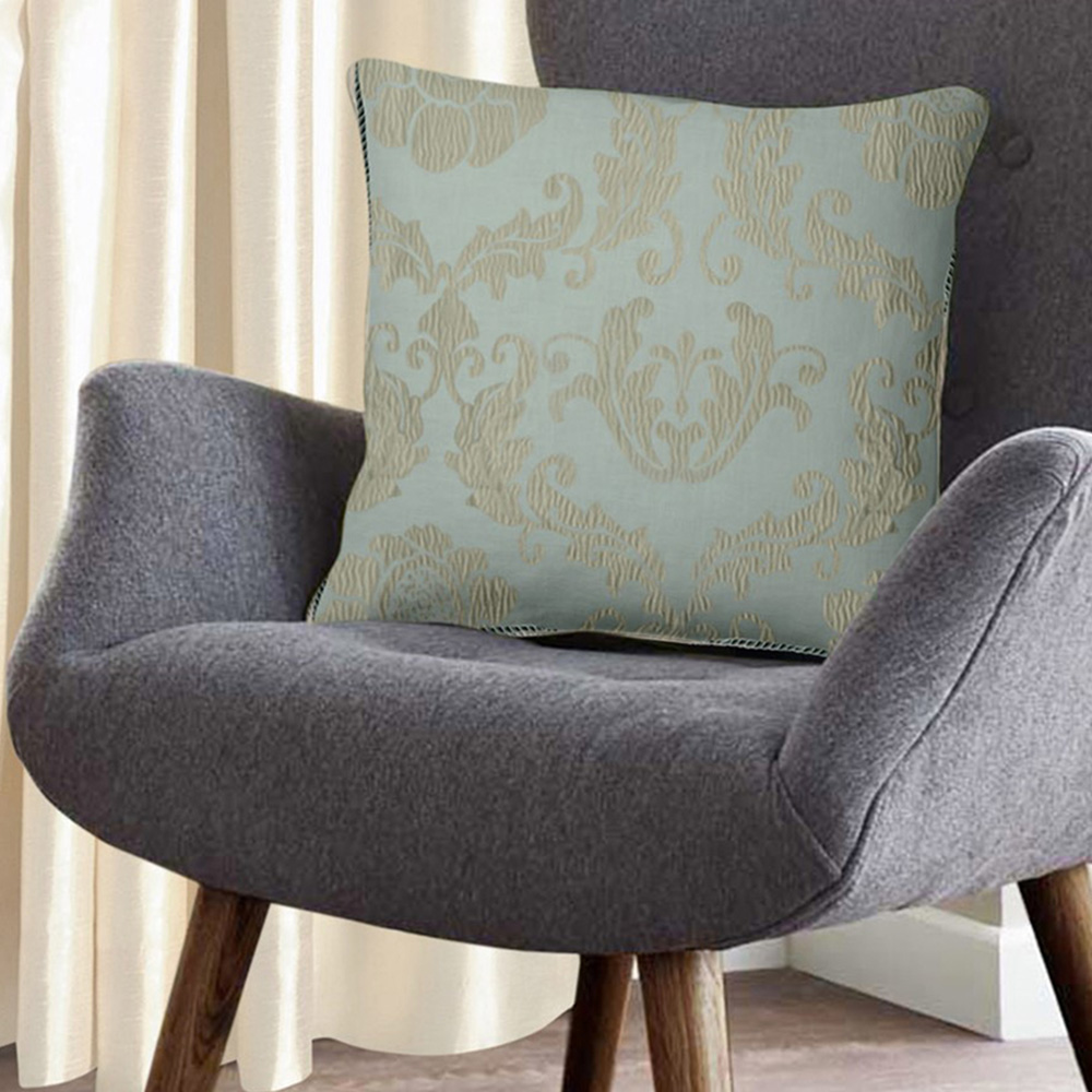 Intimates Damascus Duck Egg Filled Cushion 43 x 43cm 2 Pack Image 2