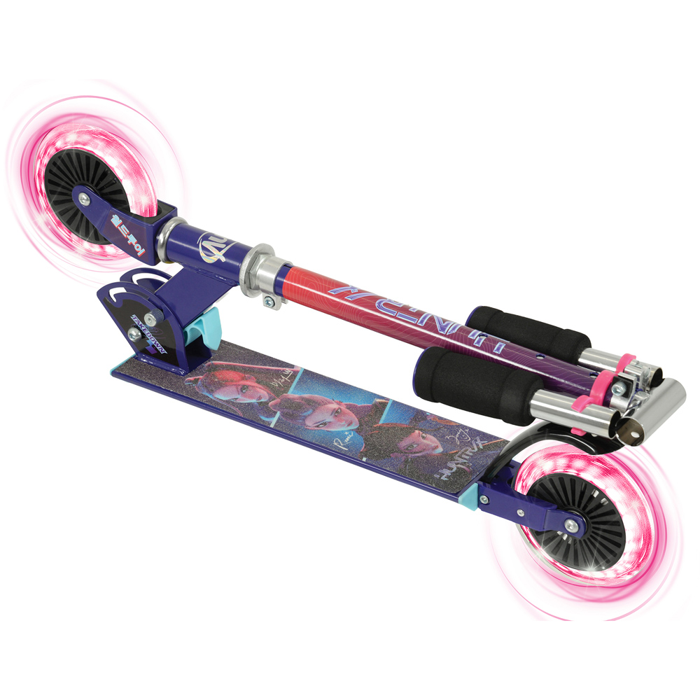 K-Pop Demon Hunters Takedown Kids Foldable Inline Scooter with Light Up Wheels Image 6