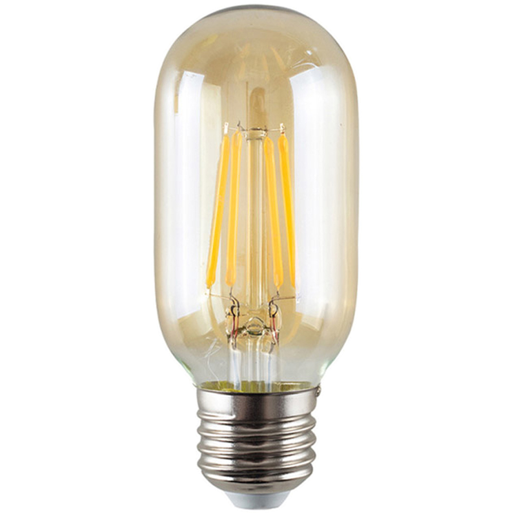 ValueLights Vintage 5 Pack E27 LED 4W Filament Amber Glass Radio Valve Warm White Light Bulb Image 1