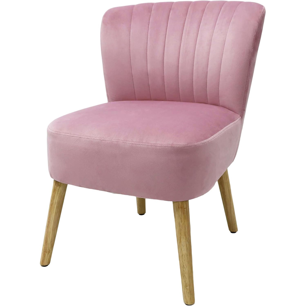 Alivio Pink Breathable Fabric Ergonomic Accent Chair Image 3
