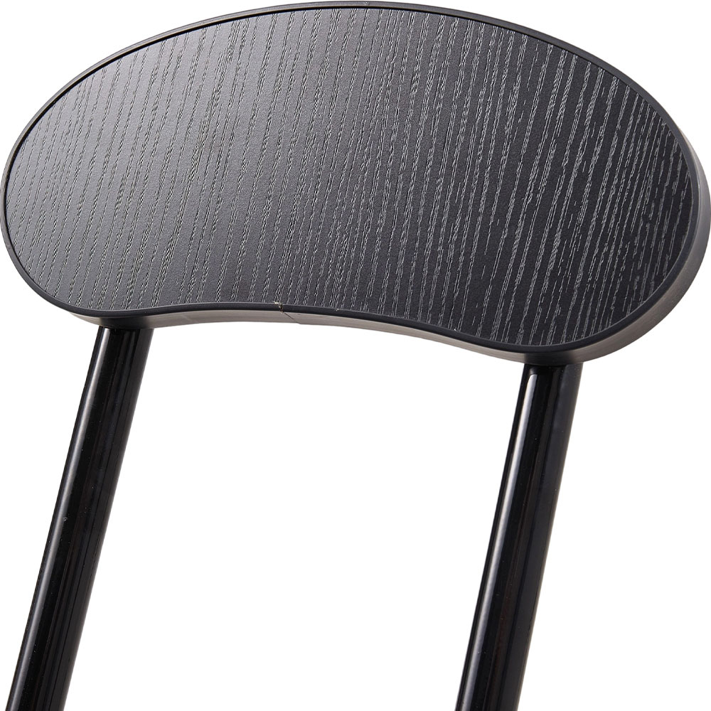 Living and Home Set of 4 Black Portable Foldable Dining Chairs Image 4