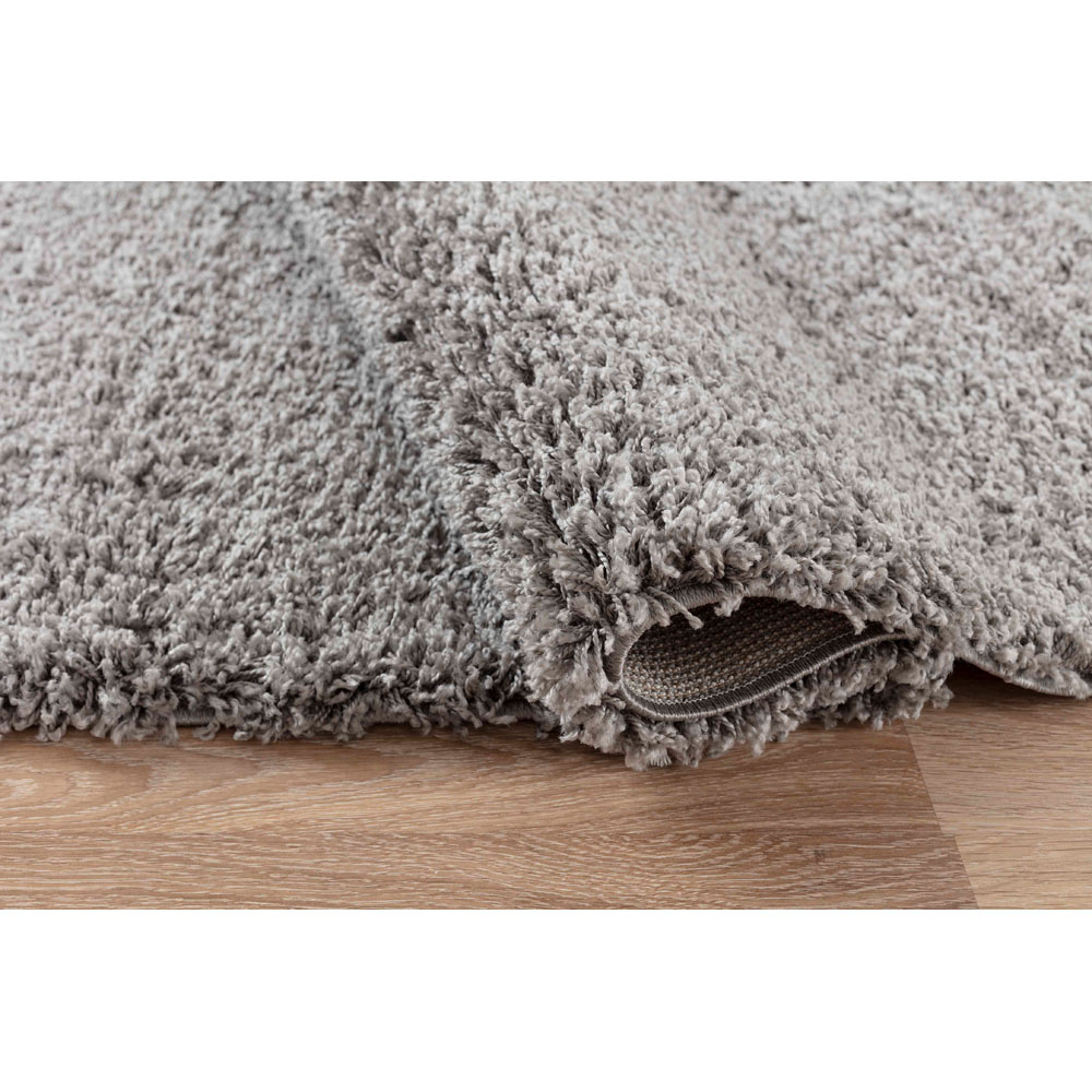 Desire Rugs Oxford Grey Plain Shaggy Rug 120 x 170cm Image 3