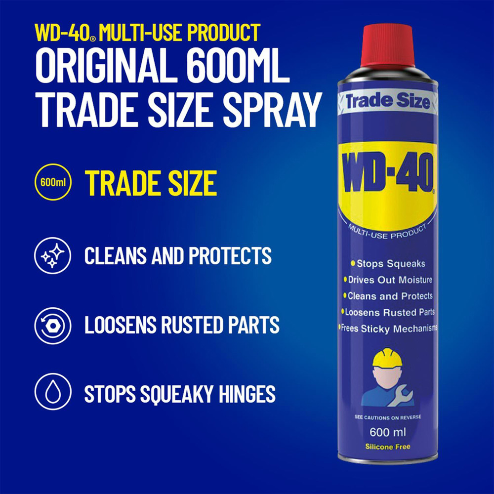WD-40 Original Multi-Use Lubricant Spray 600ml Image 8