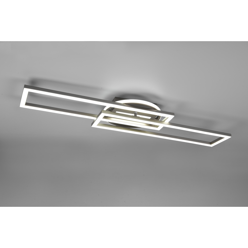 TRIO Twister Matt Nickel LED Ceiling Light Image 4