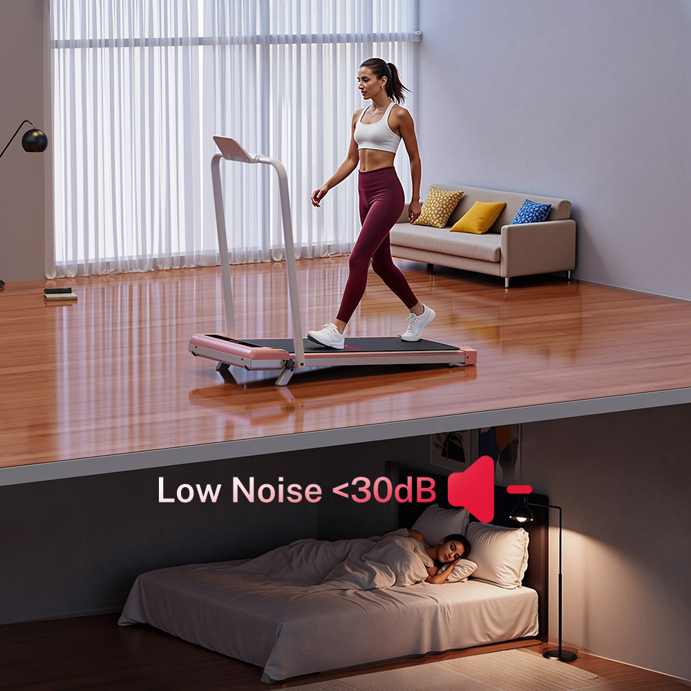 Rattrix Z3 Pink Manual Incline Foldable Treadmill Image 2