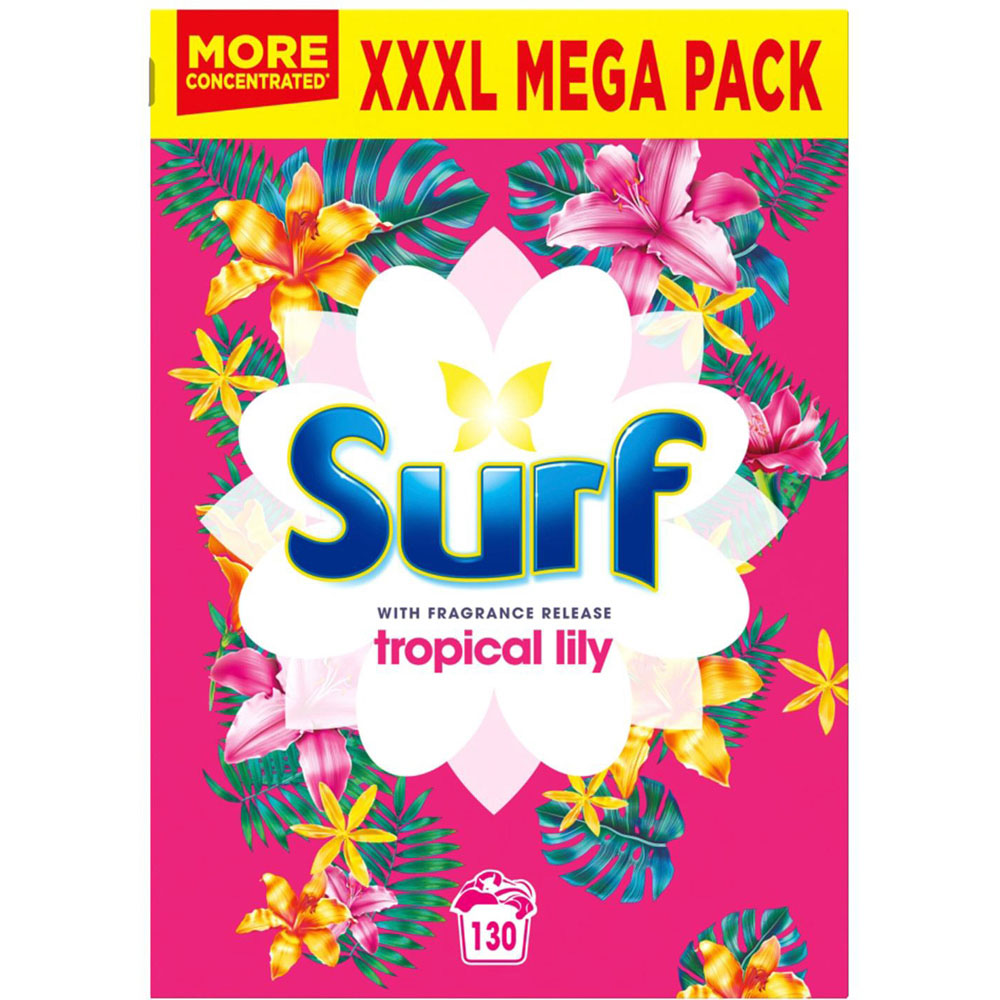 Surf Tropical Lily Laundry Powder 130 Washes 6.5kg 2 Pack Image 2