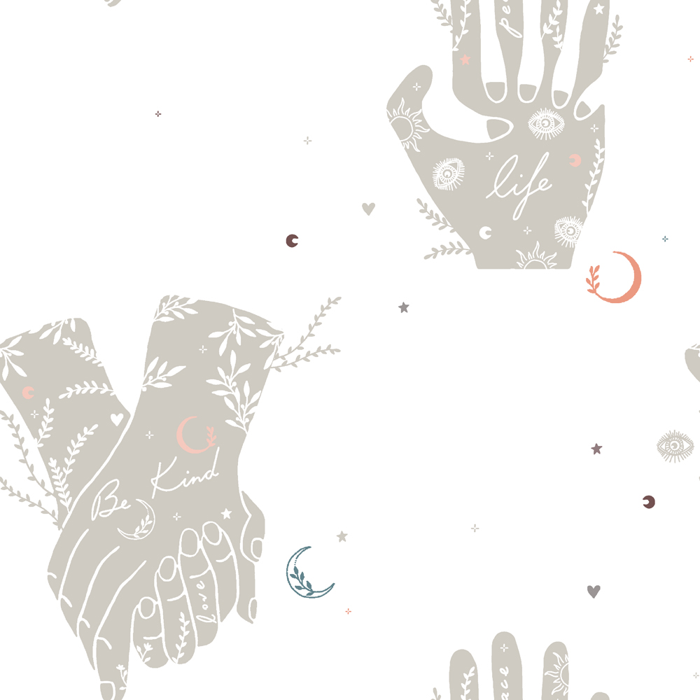 furn. Be Kind Single Grey Abstract Duvet Cover Set Image 6