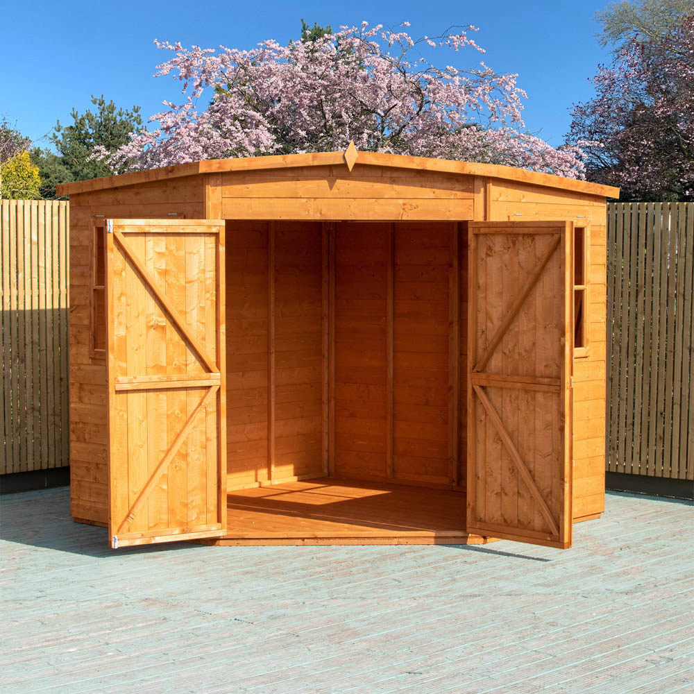 Shire 8 x 8ft Double Door Shiplap Corner Shed Image 6