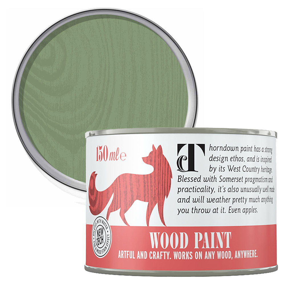 Thorndown Reed Green Satin Wood Paint 150ml Image 1