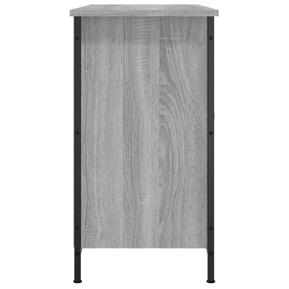 vidaXL 2 Door 2 Shelf Grey Sonoma TV Cabinet Image 7