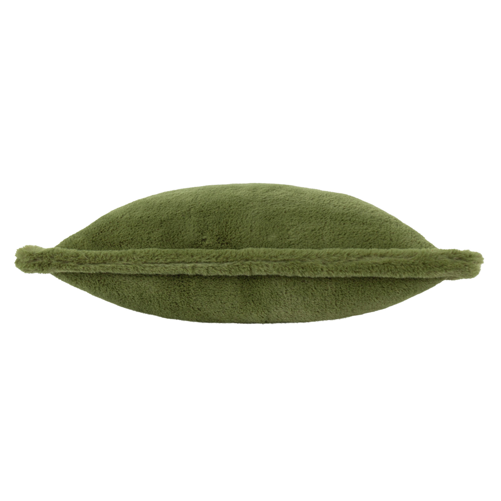 Furn Christmas Kallu Olive Faux Fur Cushion 45 x 45cm Image 3