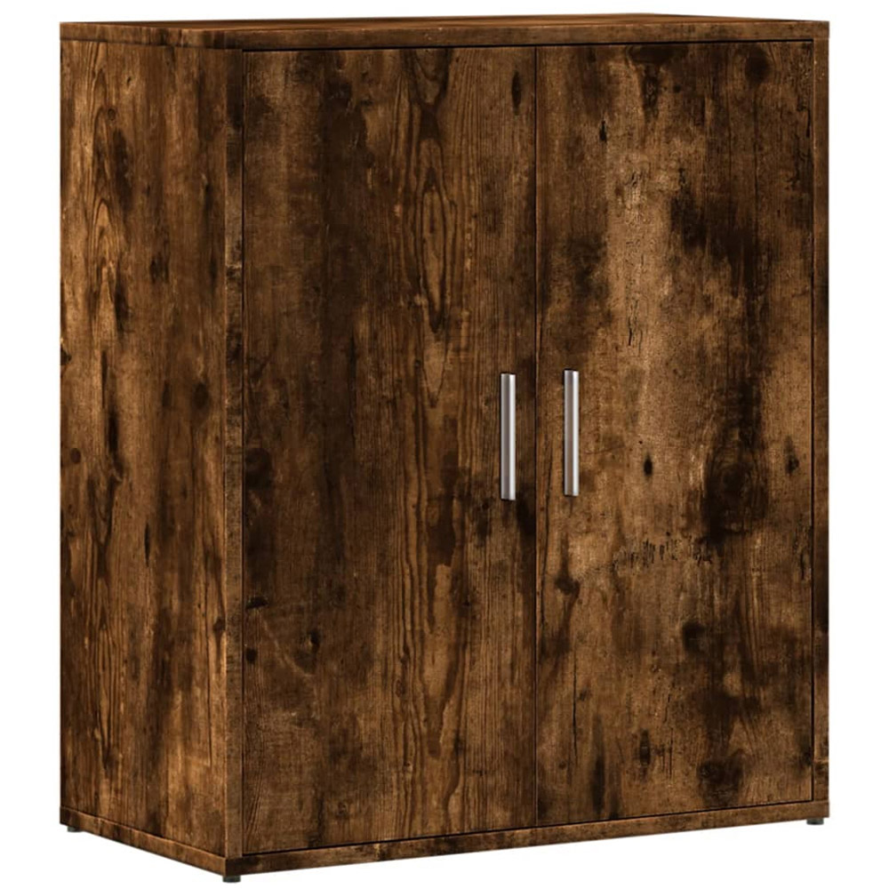 vidaXL 2 Door Smoked Oak Sideboard Image 2