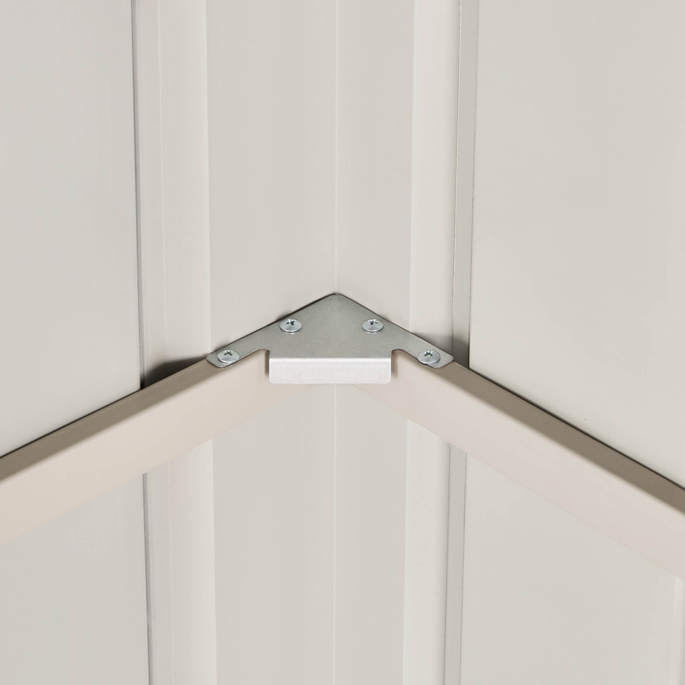 Globel 10 x 10ft 2 Door Green Metal Apex Garden Shed Image 7