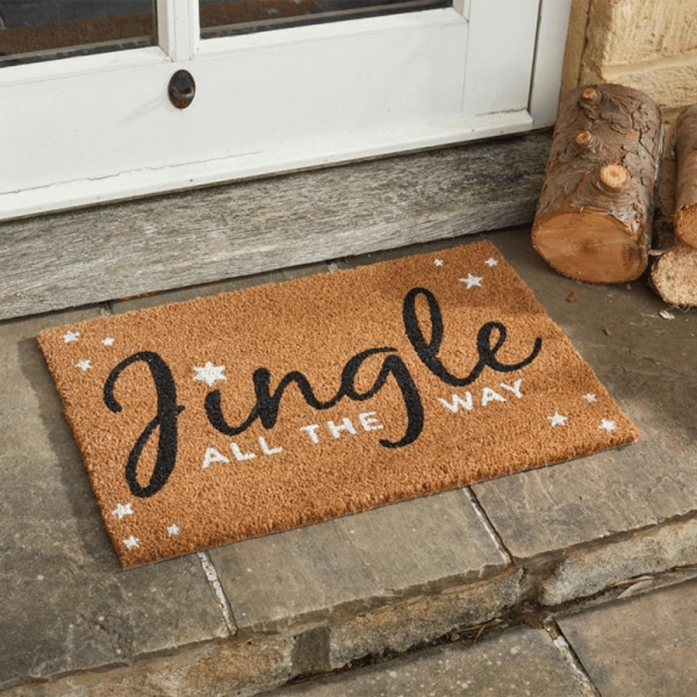 Samuel Alexander Jingle All The Way Coir Door Mat 40 x 60cm Image 2