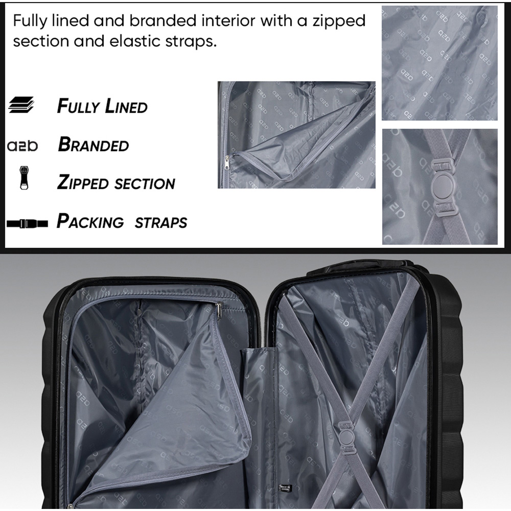 A2B Exodus 22 inch Black Hard Shell Cabin Suitcase Image 4