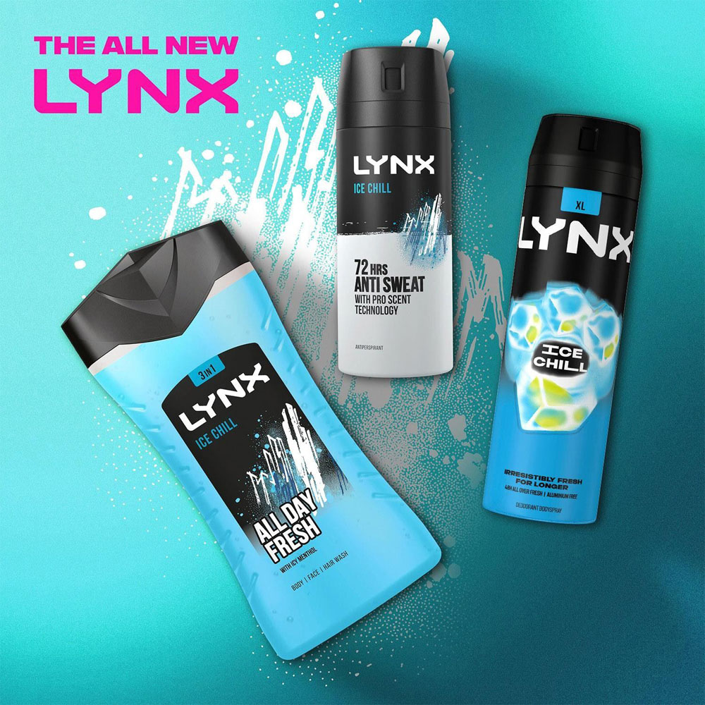 Lynx Ice Chill Iced Mint and Lemon 48H Protection Deodorant Body Spray 200ml 6 Pack Image 8