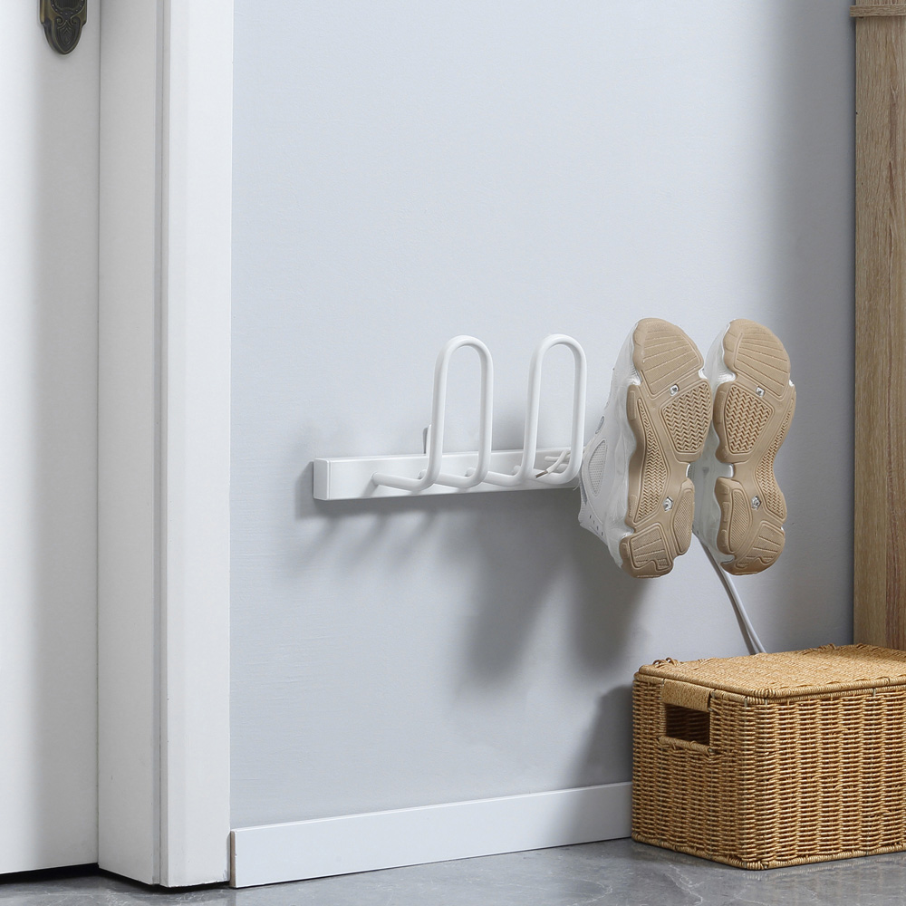 Portland 2 Pair White Wall-Mounted Electric Shoe Dryer Image 2