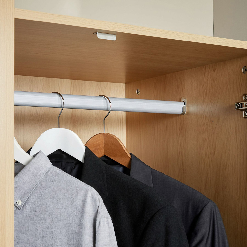 Home Source Phoenix 2 Door 3 Drawer Oak Effect Wardrobe Image 3
