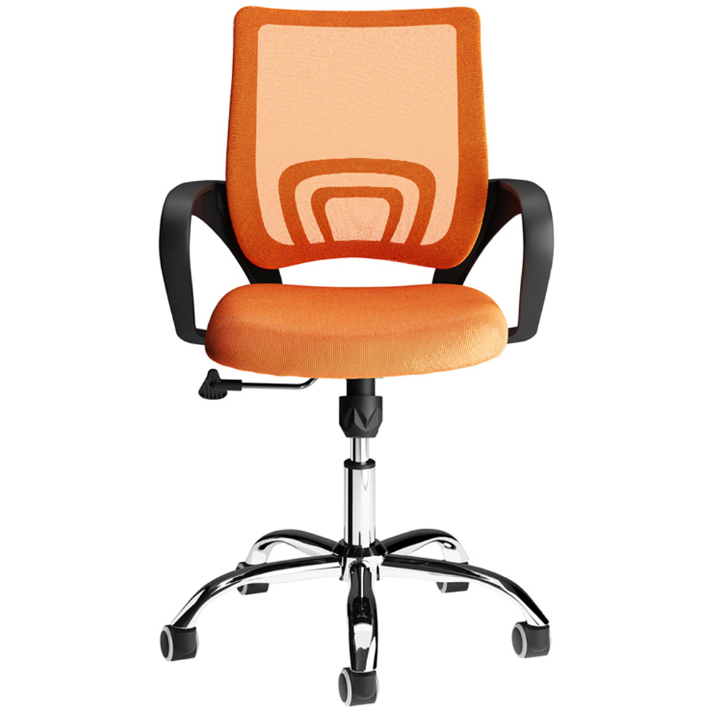 LPD Furniture Tate Orange Mesh Back Swivel Office Chair Image 2