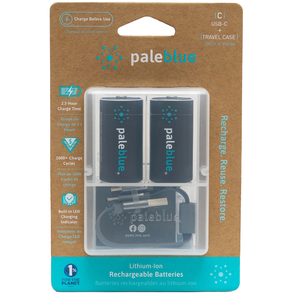 Paleblue C 2 Pack Lithium-Ion Rechargeable Batteries Image 1