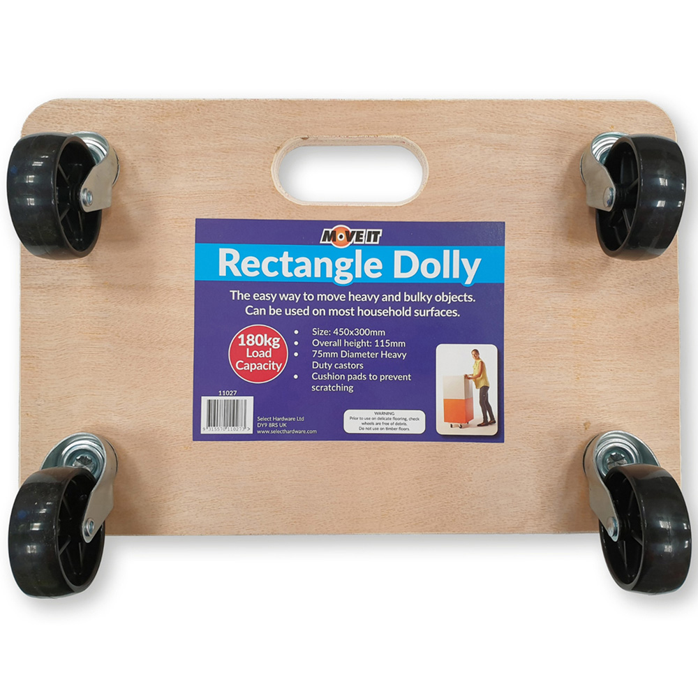 Select Home Rectangular Dolly Cart 45 x 30cm Image 4