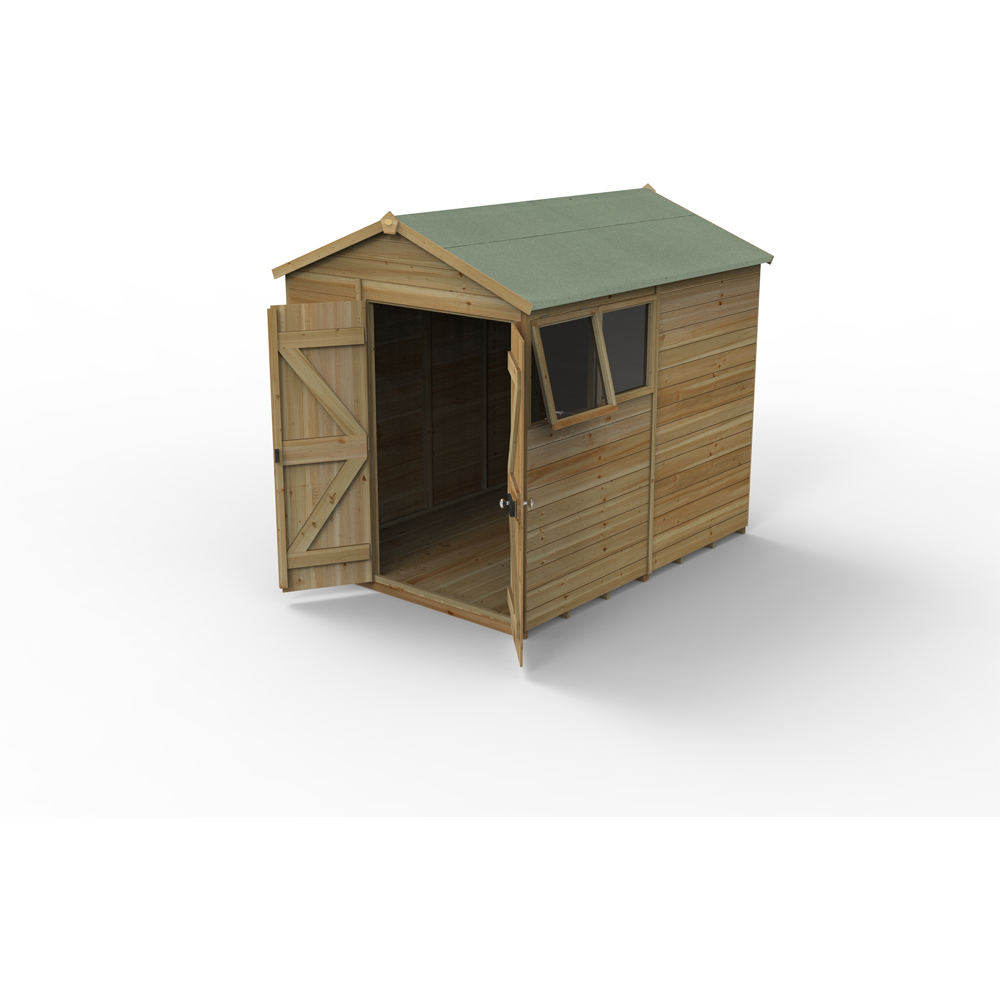 Forest Garden Timberdale 6 x 8ft Single Opening Apex Shed Image 3
