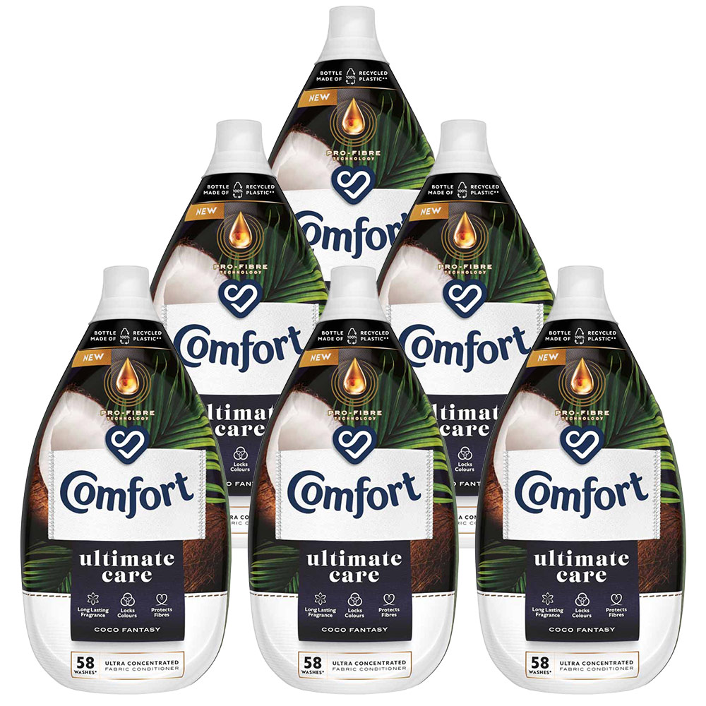 Comfort Coconut Ultimate Care Fabric Conditioner 58 Washes Case of 6 x 870ml Image 1