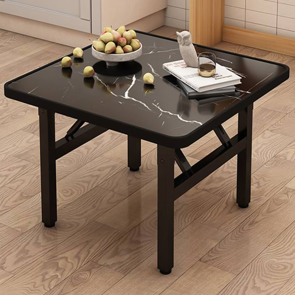 Living and Home Marble Effect Foldable Coffee Table Image 1