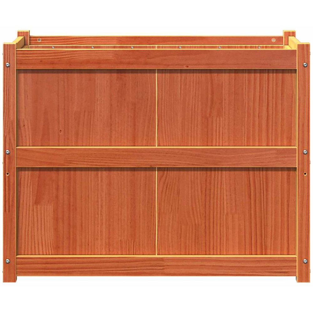vidaXL Brown Solid Pine Wood Garden Planter 70 x 90 x 50cm Image 5