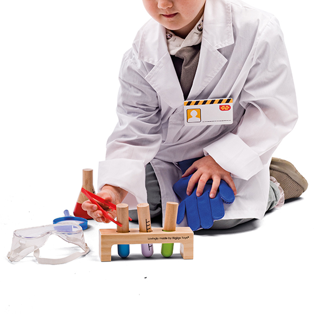Bigjigs Toys Scientist Dress Up White Image 5