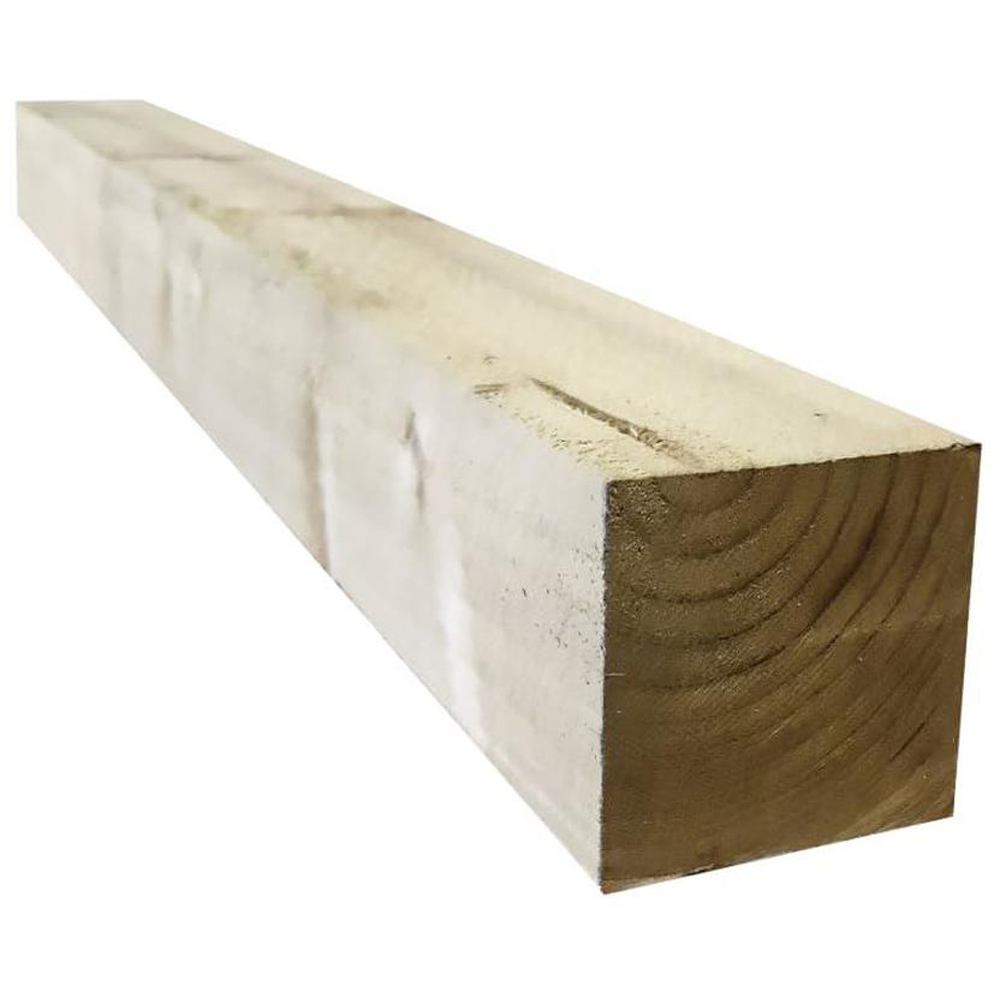 Snowdon Timber 4 x 4 inch Pressure Treated Garden Fence Post 1.8m x 100mm 2 Pack Image 1
