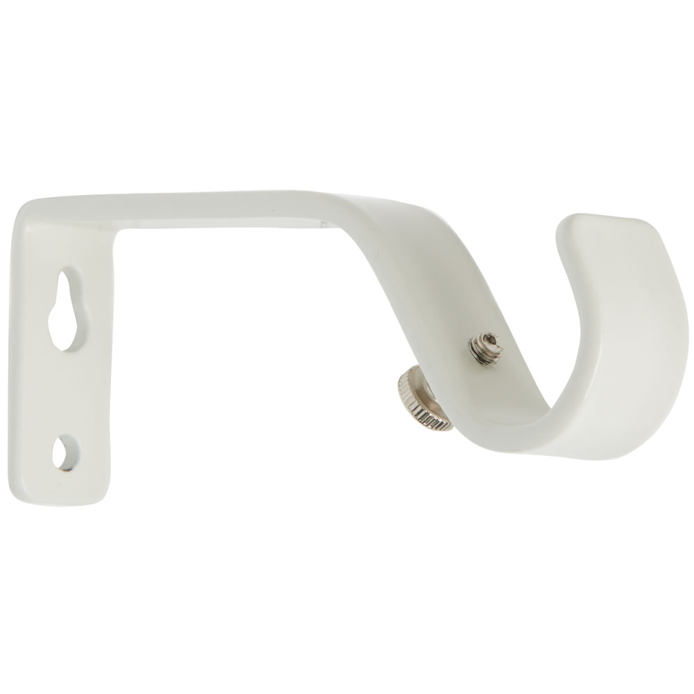 Wilko Firenze 170 300cm Extendable Cream Curtain Pole Wilko