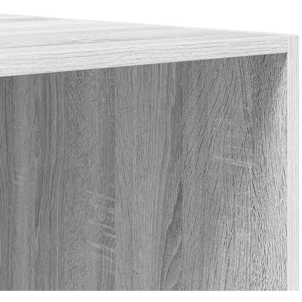 vidaXL 2 Drawer Single Open Shelf Grey Sonoma Slim Wardrobe Image 6