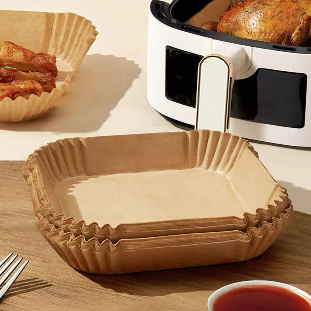Home Source Small and Large Mix Paper Air Fryer Liners 150 Pack Image 2
