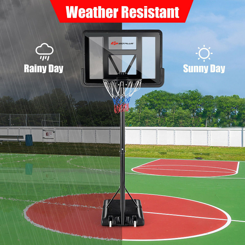 Costway Height Adjustable Portable Basketball Hoop Image 4
