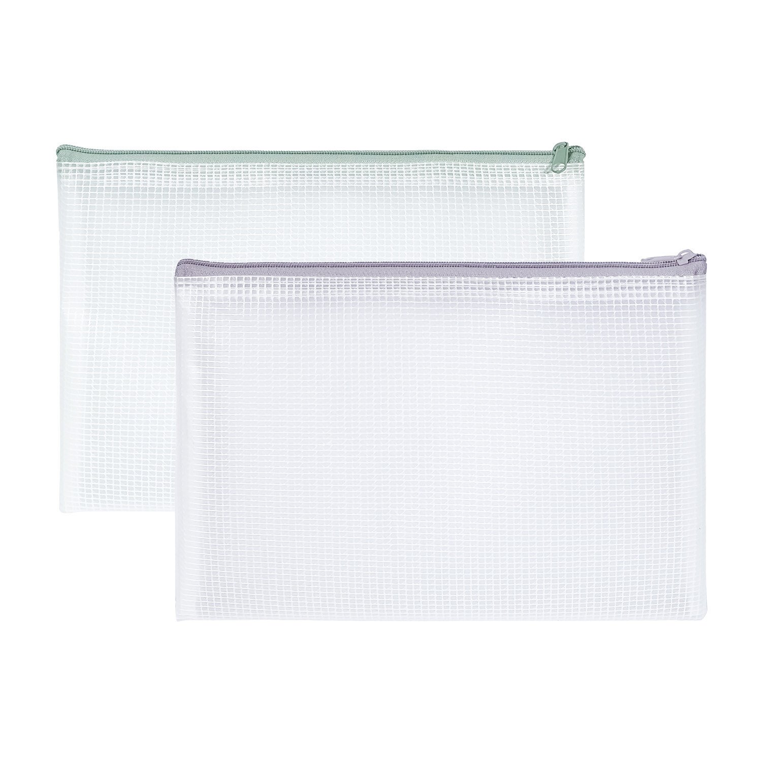 Neutrals Mesh Zip Bag A5 Image