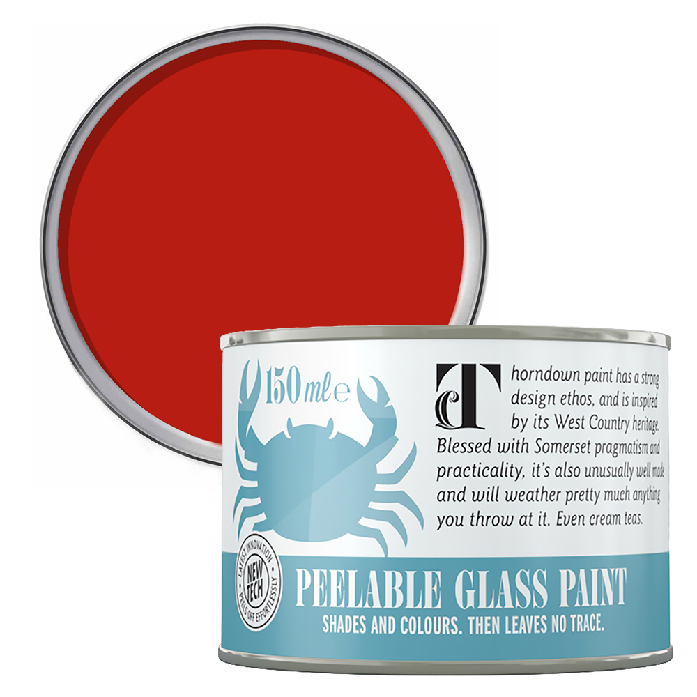 Thorndown Dragon Red Peelable Glass Paint 150ml Image 1